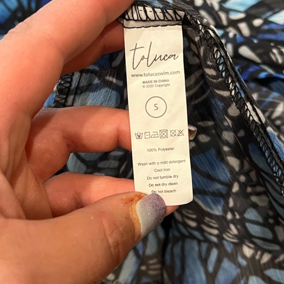 NWT Toluca Gisele Swim Cover Up Dress Adonis Size S - Picture 8 of 11